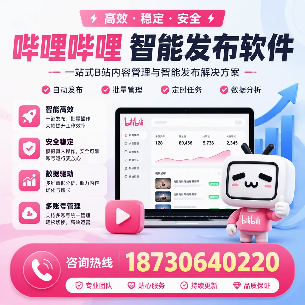 哔哩哔哩智能发布软件适用场景分析：在 淮安 的最佳实践